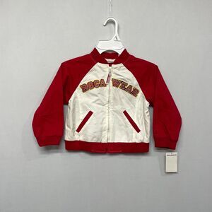 Vintage Rocawear Baby Toddler Bomber Jacket Size 3T Full Zip Y2K B346 -5